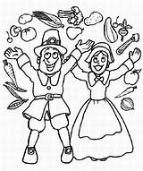 Coloring Thanksgiving Pilgrim Pages Boy Girl Clipart Christian Library Colouring Print Color Pilgrims Printable sketch template