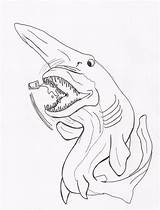 Shark Goblin Deviantart Coloring Template Camera Data sketch template