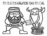 Lumberjack Coloring Pages Printable Plaid Lumberjacks Birthday Lumber Party Template Color Launching Tees Plushies Fabric Available Now Psalms Brax Hat sketch template
