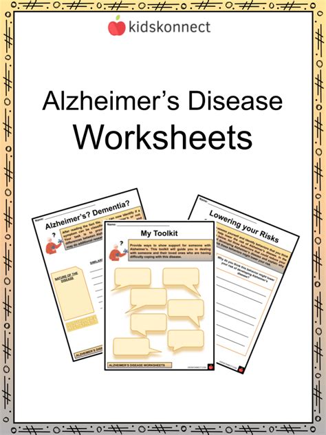 alzheimers disease facts worksheets signs  symptoms