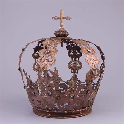 antike grosse krone mit juwelen maria kroon barock catawiki