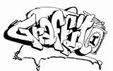 Graffitis Redbubble sketch template