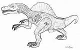 Jurassic Spinosaurus Coloring Imprimé Fois sketch template