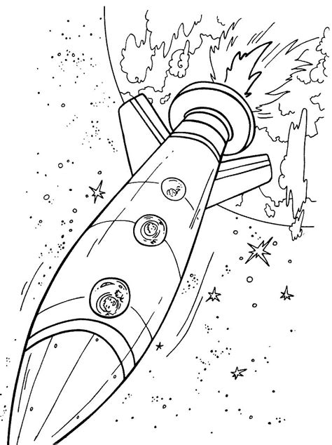 preschool rocket ship coloring pages