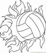 Volleyball Coloring Printable Pages Draw Step Sports Online Color Kids Ball Drawing Fire sketch template