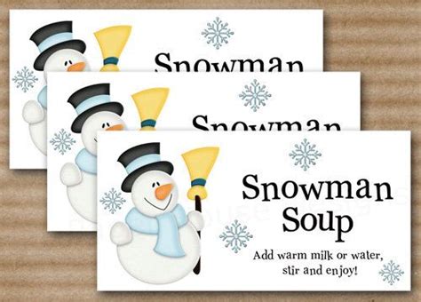snowman soup christmas treat bags christmas crafts snowman