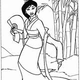 Mulan Bunga sketch template