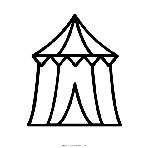 circus tent coloring pages