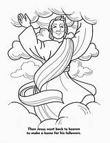 Ascension Resurrection Heaven Revelations Story Divyajanani Lesson sketch template