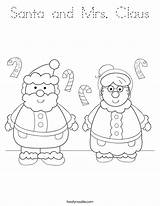 Claus Santa Mrs Coloring Pages Pole North Tree Color Print Christmas Printable Number Twistynoodle Outline Noodle Built California Usa Twisty sketch template
