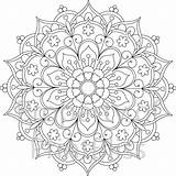 Mandala Coloring Pages Flower Printable Colouring Mandalas Adult Etsy Drawing Print Lotus Adults Book Books Para Patterns Abstract Kids Color sketch template