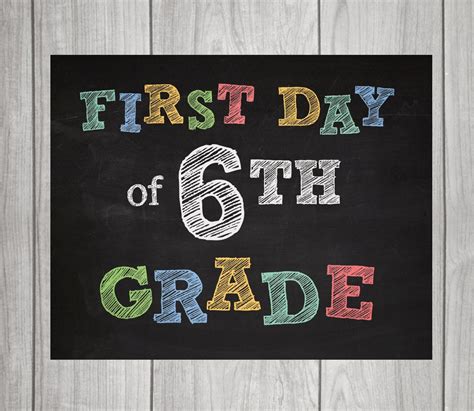 grade chalkboard signs  day  day   greyink