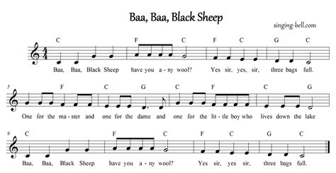 baa baa black sheep  nursery rhymes mp