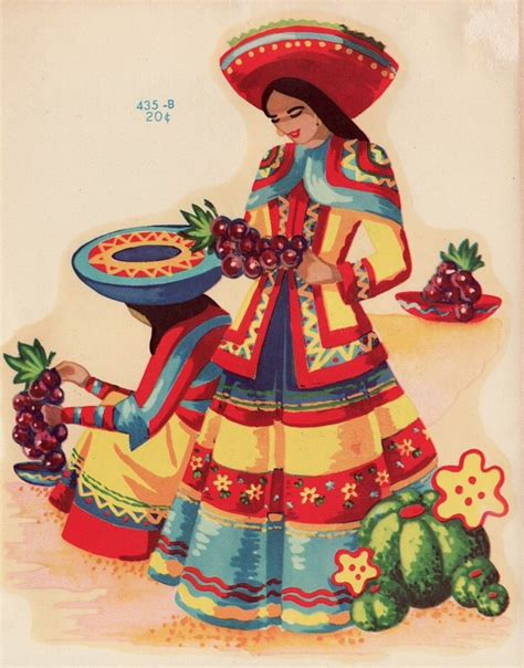 vintage mexican postcard mexican paintings mexican artwork mexican art