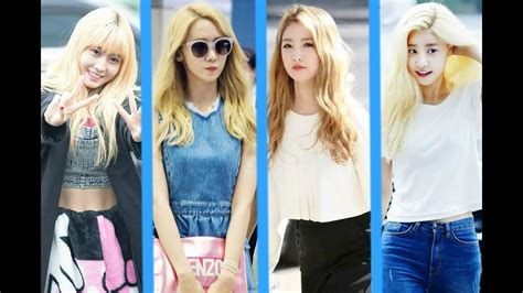 Female Kpop Idols That Rock Blonde Hair 2016 Youtube