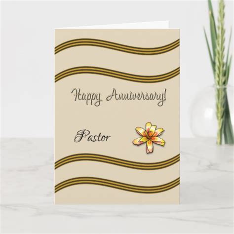 happy anniversary pastor card zazzlecom