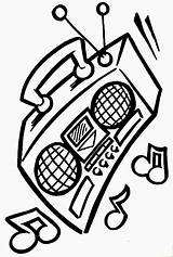 Radios Colorir Comunicacion Desenhos Haz sketch template