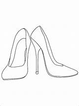 Coloring Heels Pages Shoe Printable High Fashion Sketches Van Heel Books 1coloring Flats Shoes Schoenen Drawing Afkomstig sketch template