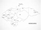 Honduras Mapas sketch template