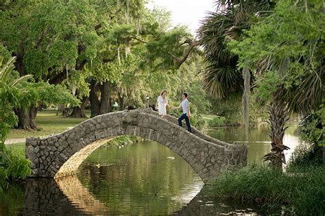 romantic new orleans park engagement glamour and grace