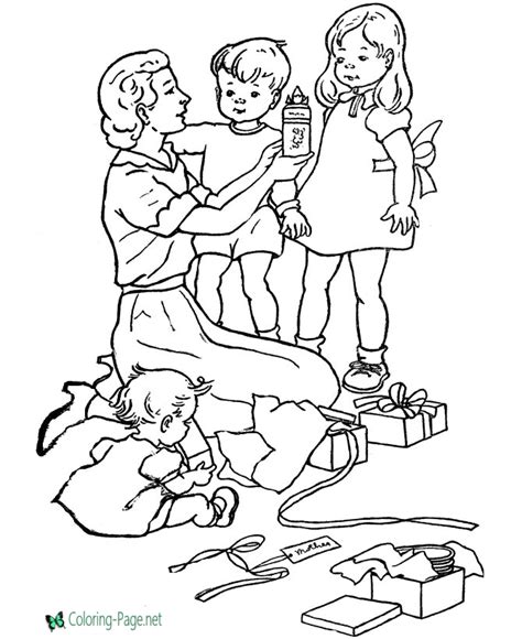 mother  child coloring pages coloring home