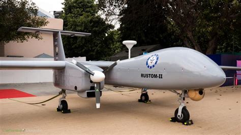 indias predator drone rustom ii male uas  set  winter flight debut