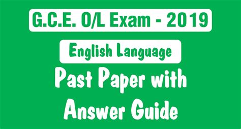 gce ol  english language  paper  marking scheme