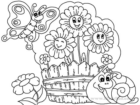 flower garden coloring pages  kids coloring home