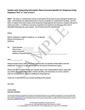 sample letter requesting insurance information fill  sign