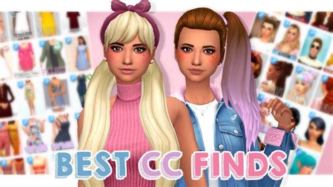 best cc finds sims 4 custom content haul maxis match youtube