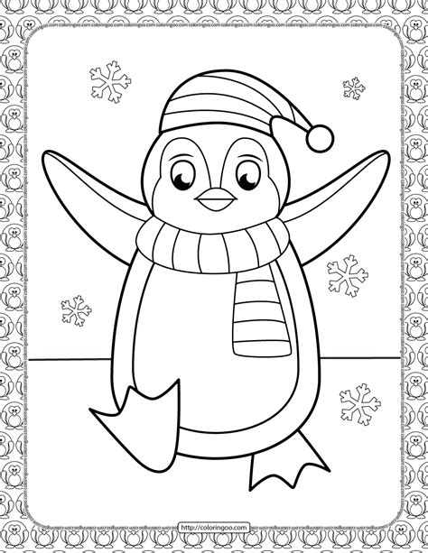 penguin coloring pages  kids