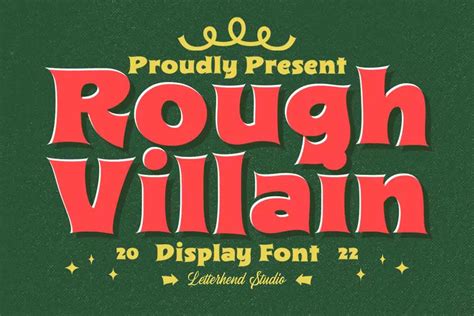 rough villain font dfonts