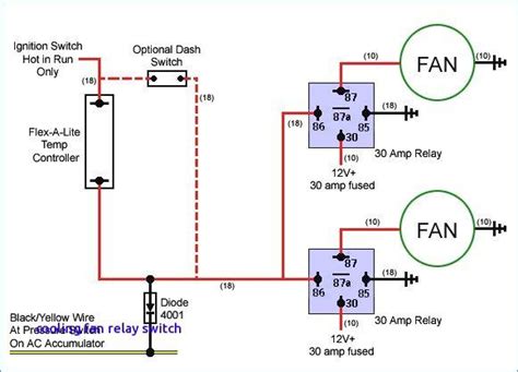 wiring diagram  electric fan cooling fan relay switch opdate electric fan electrical