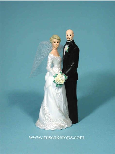 wedding cake topper bald man elegant occasions hair