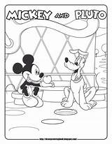 Mickey Mouse Coloring Clubhouse Pages Pluto Disney Sheets Print Printable Color Kids C369 Gives Apple Colour Book Pdf Dinokids Popular sketch template