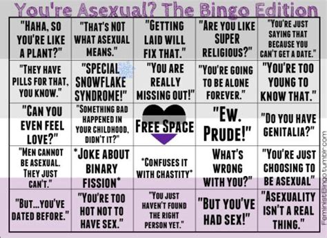 Asexual Bingo Tumblr