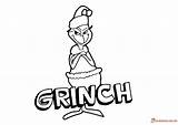 Grinch Coloring Pages Christmas Getcolorings Stole sketch template