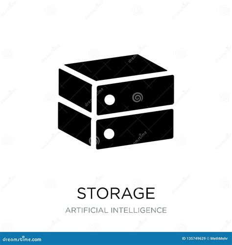 storage icon  trendy design style storage icon isolated  white background stock vector
