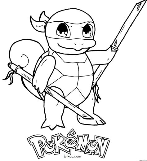 pokemon squirtle coloring pages