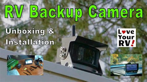 installing  tadibrothers wireless rv backup camera system