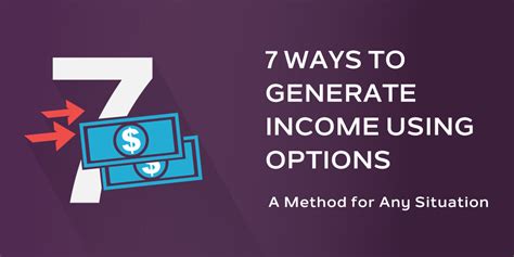 ways  generate income  options investing shortcuts