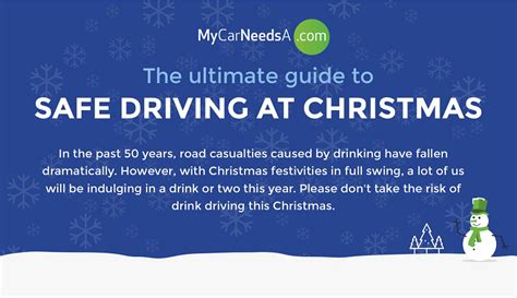 safe driving  christmas infographic mycarneedsacom