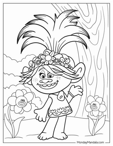 top   trolls coloring pages   print
