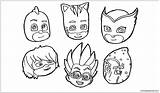 Pj Pages Masks Coloring Color Unusual Mask Coloringpagesonly Printable Print Kids Faces sketch template