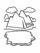 Iceberg sketch template