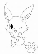 Coloring Pages Pet Jewel Jewelpet Sparkling Ribbon Pets Popular sketch template