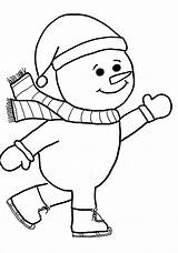Snowman Coloring Pages Printable Christmas Kids Template Color Face Winter Man Clipart Templates Skating Colouring Library Crafts Premium Boyama Toddler sketch template