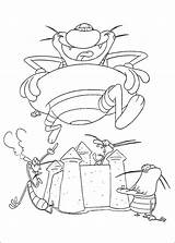 Cockroaches Oggy Coloring Books Pages sketch template