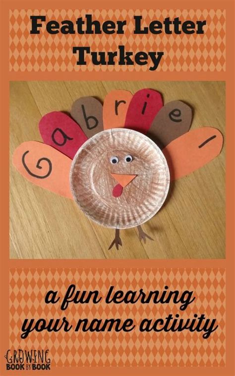 name activities feather letter turkey thanksgiving