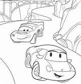 Cars Coloring Cruz Ramirez Mcqueen Pages Disney Transportation Coloriage Lightning Rocks Going Through Imprimer Drawings Pixar sketch template